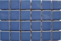 Blauw 2.3 x 2.3 cm keramiek glans