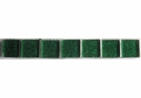 Groen glitter 2 x 2 cm