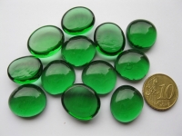 Groen doorzichtig glasnuggets
