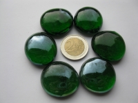 Donker Groen doorzichtig glasnuggets XL