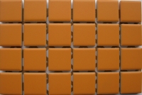 Oranje 2.3 x 2.3 cm keramiek mat