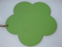 Bloem hout Groen 27 cm