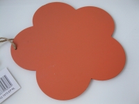 Bloem hout Oranje 27 cm