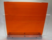 Oranje doorzichtig 30 x 30 cm