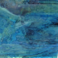 Blauw/Groen Uroboros 15 x 10 cm