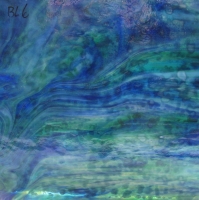 Blauw/Groen/Paars Uroboros 15 x 10 cm