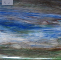 Blauw/Groen/Paars doorzichtig 15 x 10 cm
