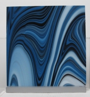 Blauw Art glas