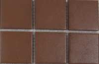Bruin 4.7 x 4.7 cm keramiek mat