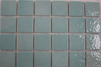 lichtblauw 2.5 x 2.5 cm porselein half/mat-glanzend VB