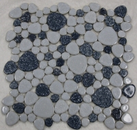 blauw grijs spikkel mat keramiek