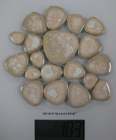 Beige groen vormpjes keramiek