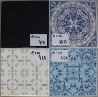 Retro Blauw wit 47-48