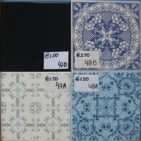 Retro Blauw wit 47-48