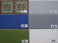 Retro Blauw paars 7.5 x 15.5 cm