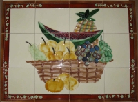 Tableau 12 tegels fruitschaal