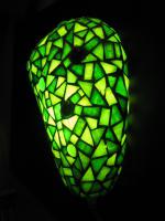 Mozaiek lampje groen