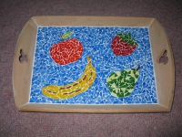 Mozaiek  dienblad fruit