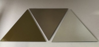 Driehoek spiegel brons 40 cm