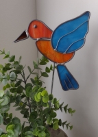 Vogel op steel