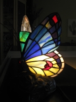 Vlinderlamp blauw