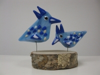 Kippen blauw