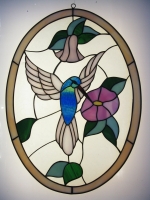 Kolibri met bloem