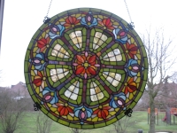 Groot rond raam