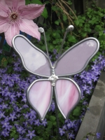Vlinder paars roze