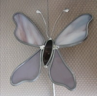 Vlinder  lila paars