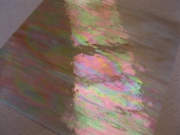 Parelmoer licht geel