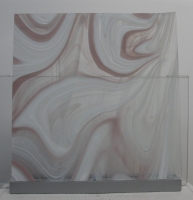 Lila doorzichtig  ART glas
