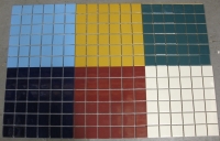 6 x grote mat 4.7 cm keramiek glans VB