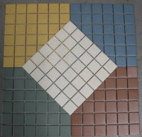 5 x grote mat keramiek mat 4.7 x 4.7cm VB