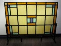 Glas in lood raam op standaard