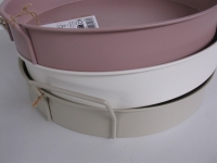 Metalen dienblad diep roze