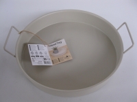 Metalen dienblad diep beige