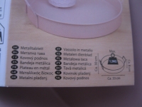 Metalen dienblad diep beige