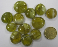 kattenogen geel doorzichtig glasnuggets