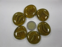 Kattenogen geel glasnuggets XL