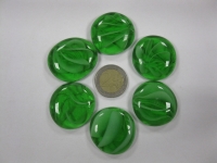 Kattenogen groen glasnuggets XL