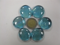 Lichtblauw glasnuggets XL