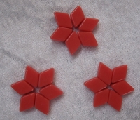 Rood  / roze 18 x ruitjes