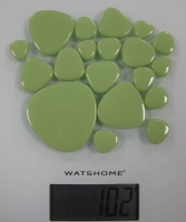 Licht groen vormpjes