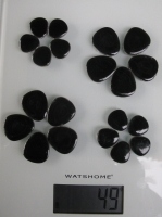 Zwart  2 x 10 mix  vormpjes