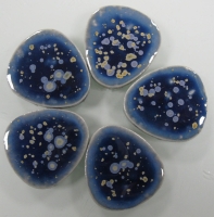 Blauw goud  5 x 3 cm  vormpjes