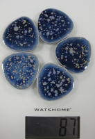 Blauw goud  5 x 4 cm  vormpjes