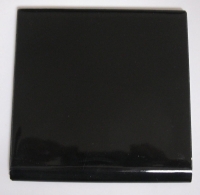 Zwart glans 10 x 10 afgerond