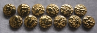 Goud Rondjes glans  keramiek VB