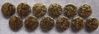 Goud Rondjes glans  keramiek VB